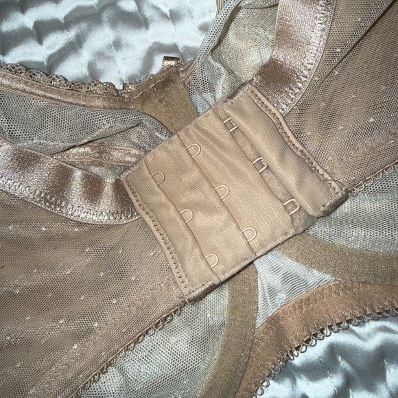 Wacoal 855186 Retro Chic Chantilly Lace Bra 32G in Toast  / Nude / Tan New - Picture 7 of 9